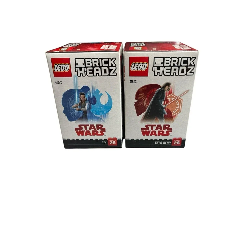 Rey And Kylo Ren Lego BrickHeadz 41602 & 41603 Star Wars *New Sealed